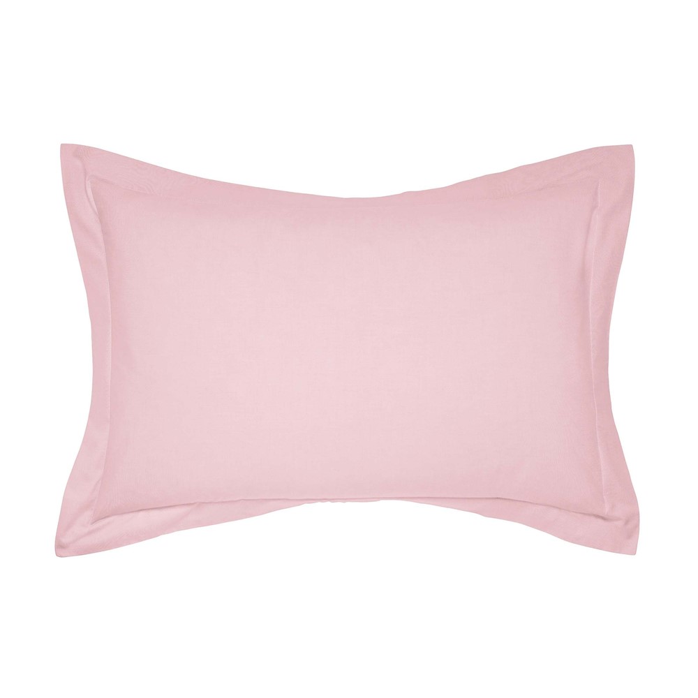 Plain Dye Oxford Pillowcase by Helena Springfield in Blush